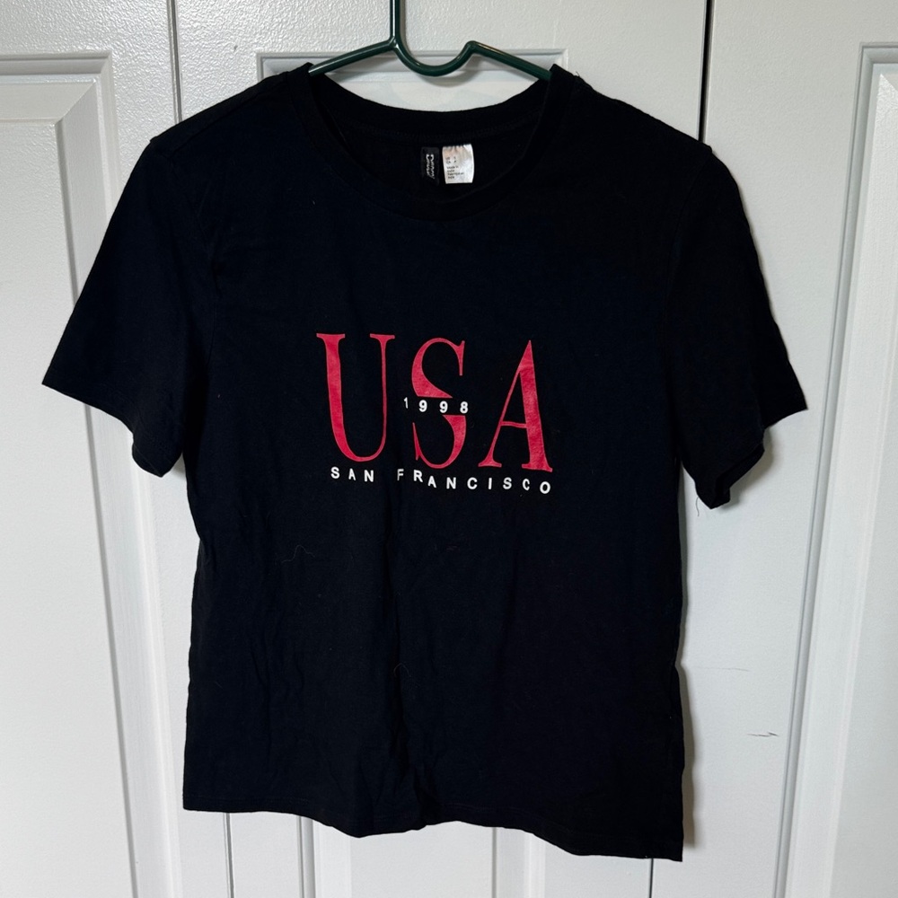 Black USA San Francisco T-Shirt